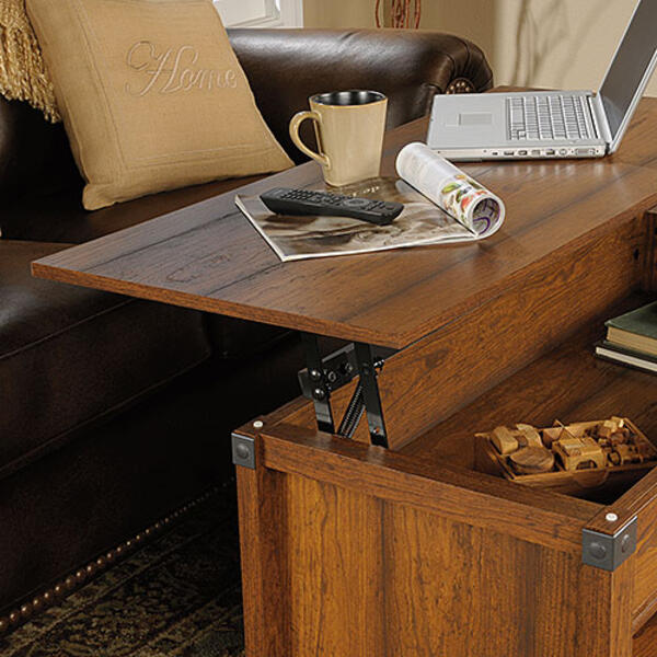 Sauder Carson Forge Lift Top Coffee Table - Cherry