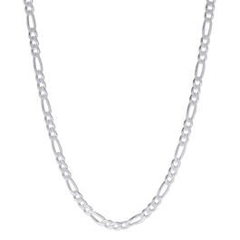 20in. Sterling Silver Figaro Chain Necklace