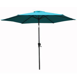 9ft. Heavy Duty Polyester Tilt Umbrella with Air Vent - Turquoise