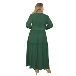 Plus Size Standards & Practices Smocked Waist Maxi Dress