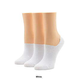 Womens HUE® 3pk. Cotton No Show Arch Hug Socks