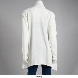 Womens Cure Open Front Cardigan w/Tab Detail