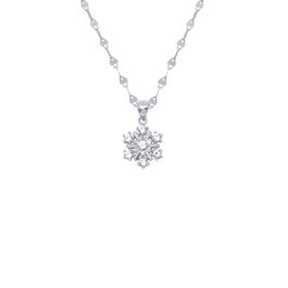 Gianni Argento Sterling Silver Snowflake Pendant Necklace
