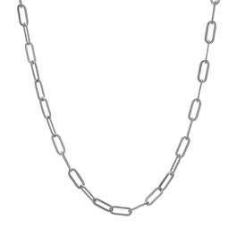 22in. Sterling Silver Paperclip Chain Necklace