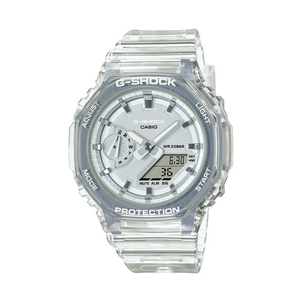 Womens G-Shock Clear Jelly Resin Strap Watch - GMAS2100SK7A - image 