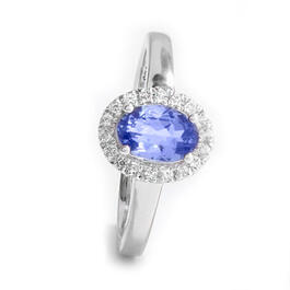 Precious Elegance&#40;tm&#41; Sterling Silver Tanzanite Ring