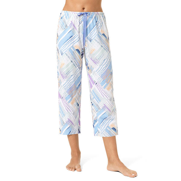 Womens HUE&#40;R&#41; Rejuvenation Plaid Capri Pajama Pants - image 