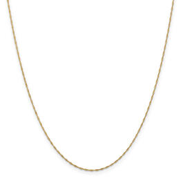 Gold Classics&#40;tm&#41; 1mm. 14k Gold Singapore Chain Necklace