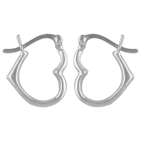 Lightweight Heart Hoop Earrings - image 
