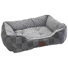 Comfortable Pet Checkered Small Cuddler Bed