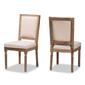 Baxton Studio Louane French Inspired Wood 2pc. Dining Chair Set - image 1