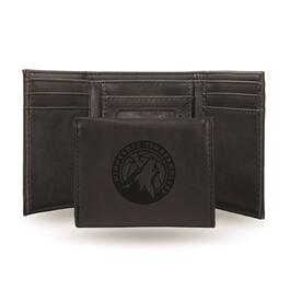 Mens NBA Minnesota Timberwolves Faux Leather Trifold Wallet