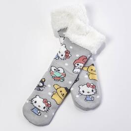 Womens Fuzzy Babba Hello Kitty & Friends Slipper Socks