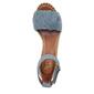 Womens Franco Sarto Clemens Flower Wedge Espadrille Sandals - image 4