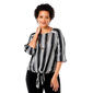 Women Preswick &amp; Moore 3/4 Sleeve Tie Front Knit Blouse - image 1