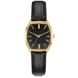 Womens Gold-Tone Black Dial Watch - 14962G-07-G02