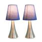 Simple Designs Valencia Touch Table Lamp Set w/Shade-Set of 2 - image 3