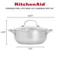KitchenAid&#174; Stainless Steel 3-Ply Base 4qt. Casserole - image 2