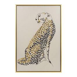 Artisan Home Cheetah Gold Canvas Wall Decor
