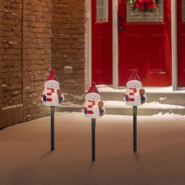 Northlight Seasonal Snowmen Christmas Pathway Markers - Set of 4