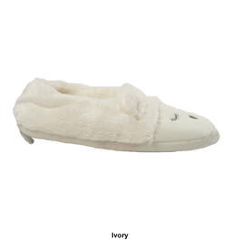 Womens Capelli New York Faux Fur with Soft Boa Moccasin Slippers