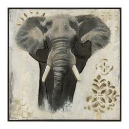 Artisan Home Wildlife II Elephant Canvas Wall Decor