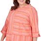 Plus Size Alfred Dunner Neptune Beach Geo Jacquard Blouse - image 2