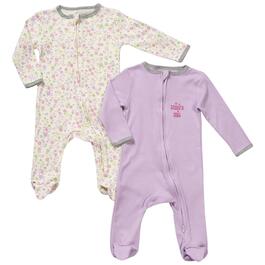 Baby Girl (NB-9M) Tales &amp; Stories 2pk. Daddy&#39;&#39;s Girl Sleepers