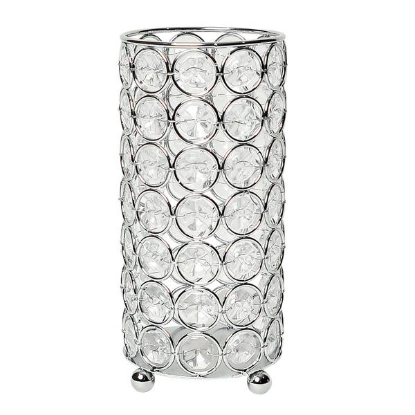 Elegant Designs&#40;tm&#41; Elipse Crystal 6.75in. Decorative Vase - image 