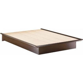 South Shore Step One Queen Platform Bed- Chocolate