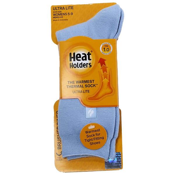 Womens Heat Holders(R) Holly Ultra Lite Solid Crew Socks - image 