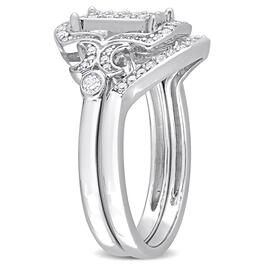 Diamond Classics&#8482; 3/8ctw. Diamond Sterling Silver Bridal Ring Set