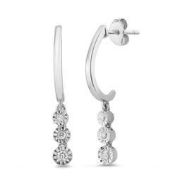 Nova Star&#8482; Sterling Silver 1/10ctw. Lab Grown Diamond Earrings