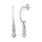 Nova Star&#8482; Sterling Silver 1/10ctw. Lab Grown Diamond Earrings - image 2