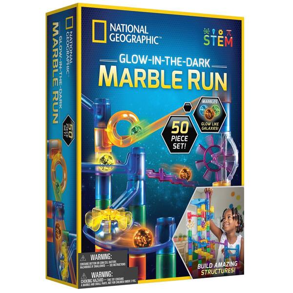 National Geographic Glow-In-Dark 50pc. Marble Run - image 