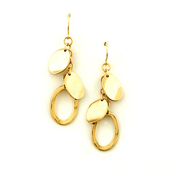 Freedom Nickel Free Gold Accents Dangle Earrings - image 