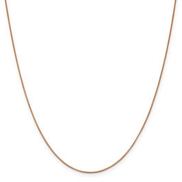 Gold Classics&#40;tm&#41; .70mm. Rose Gold Box Link Chain Necklace