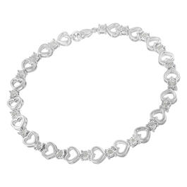 Diamond Classics&#8482; 1/4 ct. Diamond Heart Link Bracelet