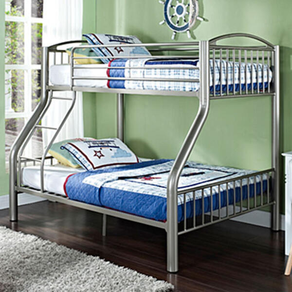 Powell Spencer Twin over Full Pewter Bed - image 