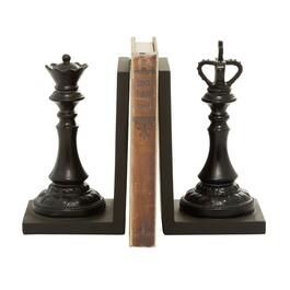 9th & Pike&#40;R&#41; King and Queen Chess Piece Bookend Pair