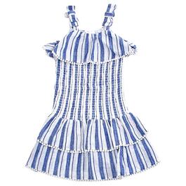 Girls &#40;4-6x&#41; Tween Diva Yarn Dye Stripe Smocked Dress