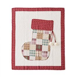 Greenland Home Fashions&#40;tm&#41; Jolly Stocking Patchwork Throw Blanket