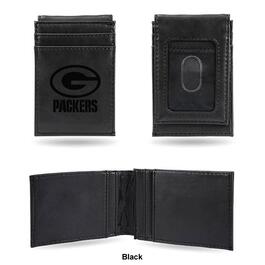 Mens NFL Green Bay Packers Faux Leather Front Pocket Wallet