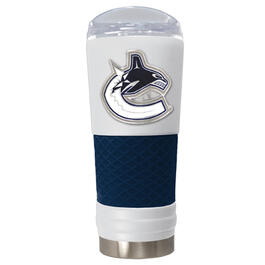 NHL Vancouver Canucks DRAFT Powder Coated Stainless Steel Tumbler