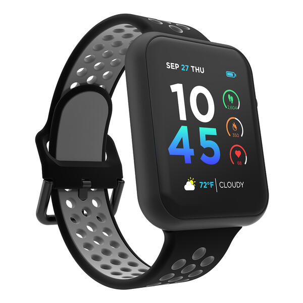 Adult Unisex iTouch Air 4 Black & Grey Smart Watch - TA4L02-271 - image 
