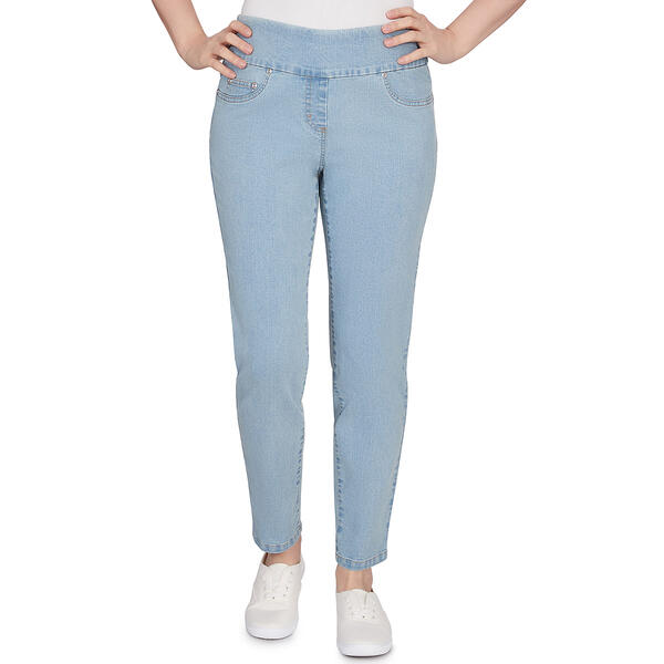 Womens Hearts of Palm Always Be My Navy Denim Ankle Jeggings - image 