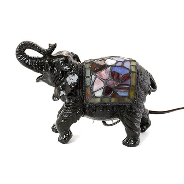 Tiffany Elephant Accent Lamp - image 
