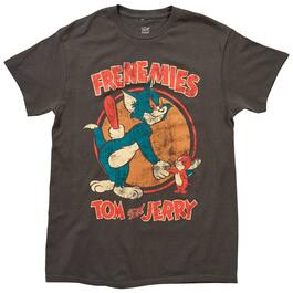 Young Mens Tom and Jerry Fremenies Short Sleeve Graphic Tee