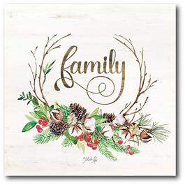 Courtside Market Holiday Family Gallery Wrapped Canvas Wall Art