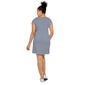 Womens Ruby Rd. Short Sleeve Asymmetric Stripe Shift Dress - image 2